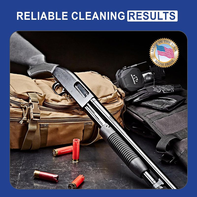 Iosso Premium Bore Brush – Blue Synthetic Fiber – Durable, Long-Lasting Tool for Gun Maintenance – Made in USA Bore Cleaning Brush (.12 GA. Shotgun BORE Brush) - Image 5